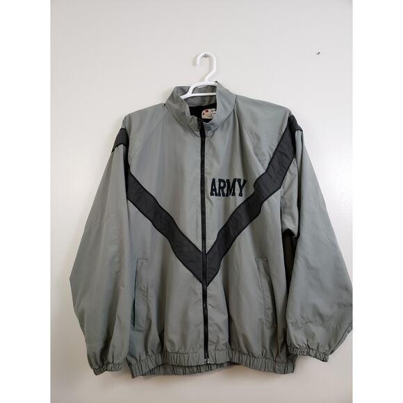 Y2K Military ARMY IPFU Jacket Mens Size L Reflective Fitness Physical Uniform - Picture 1 of 7